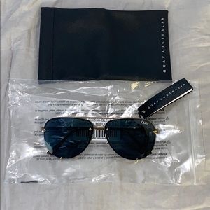 Quay Australia High Key Mini Rimless Sunglasses